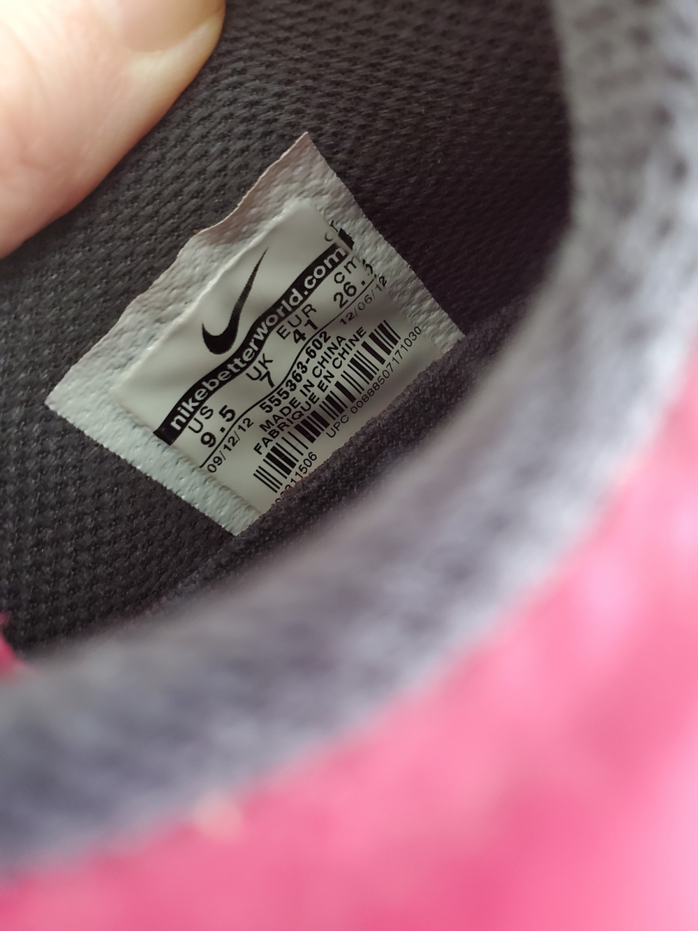 Nike Women’s Air Max Running Shoes - Pink Sz 9.5 - Picture 5 of 7